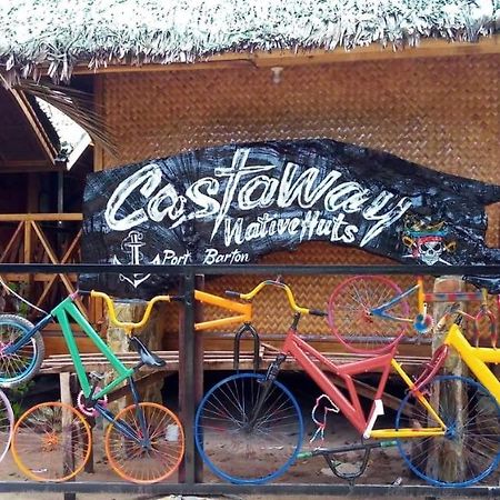 Castaway Native Huts Apartment San Vicente  Ngoại thất bức ảnh